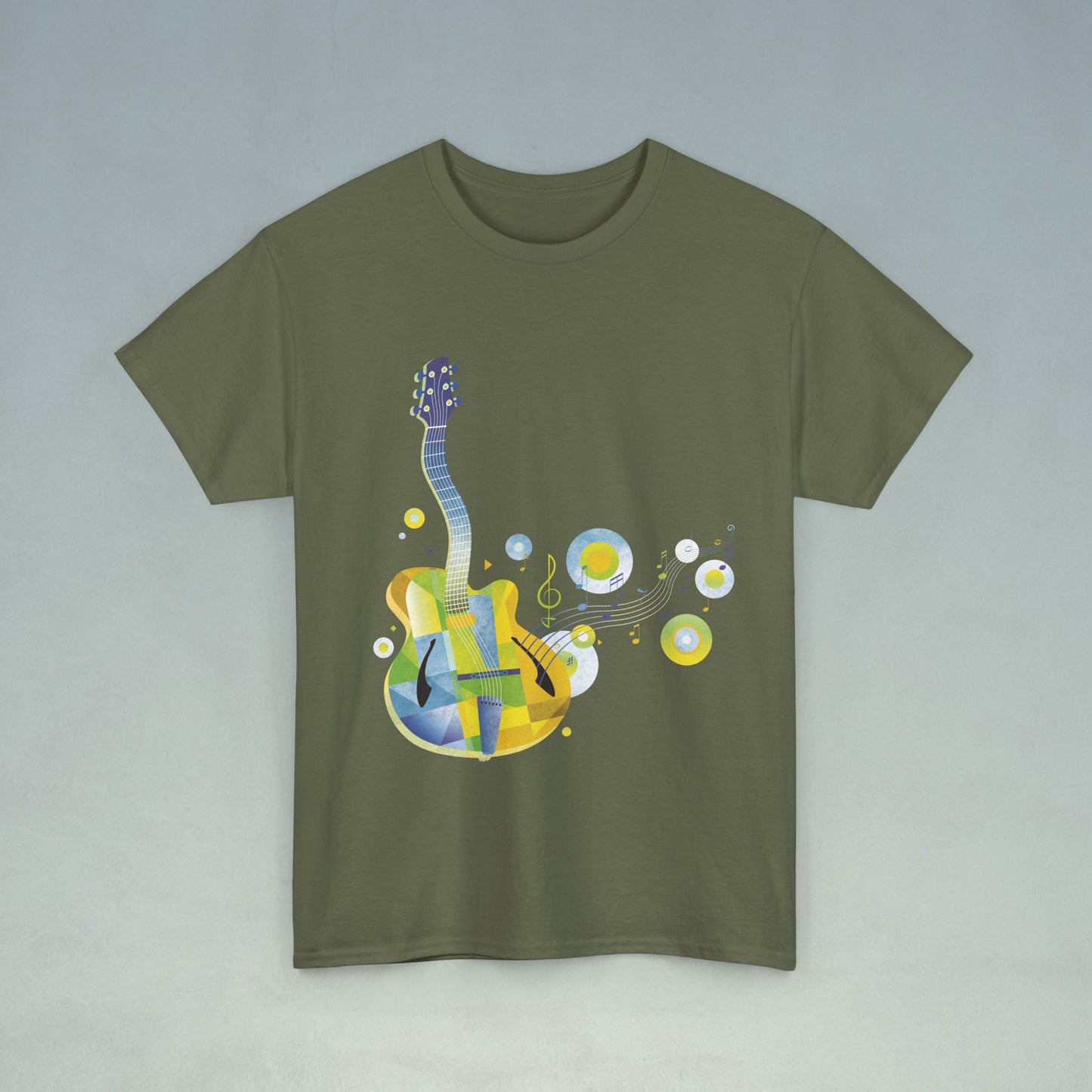 Jazz Guitar Unisex Heavy Cotton Tee