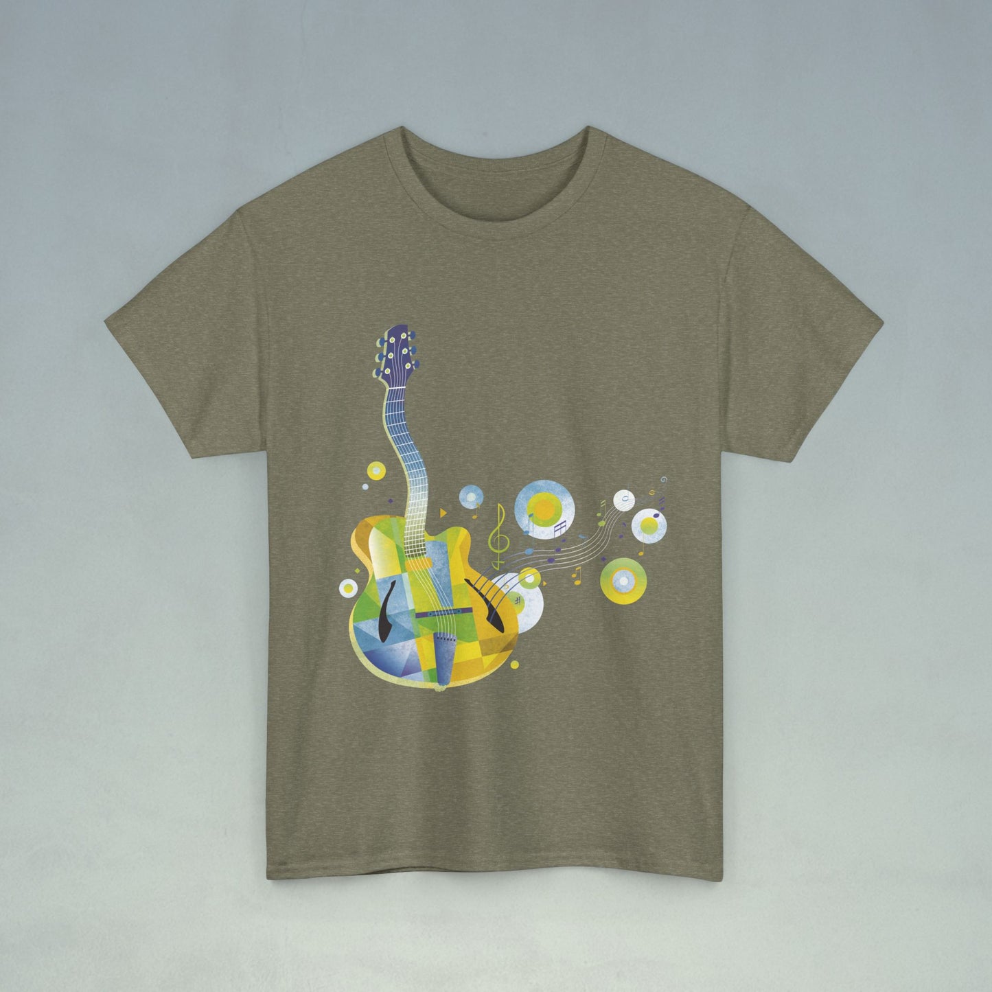 Jazz Guitar Unisex Heavy Cotton Tee