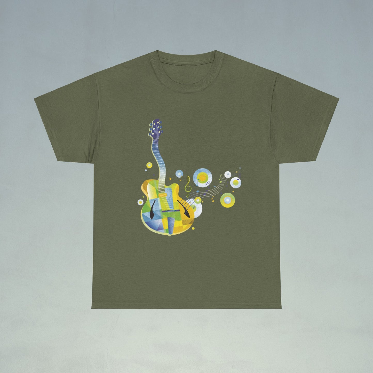 Jazz Guitar Unisex Heavy Cotton Tee