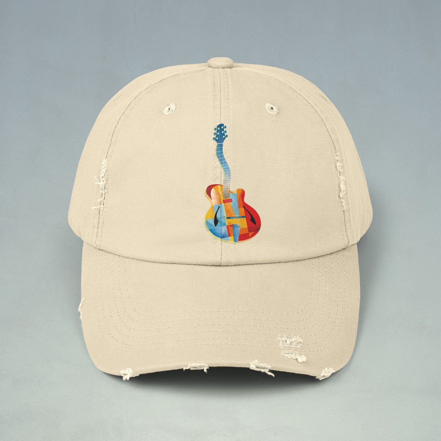 Jazz Guitar Unisex Distressed Cap