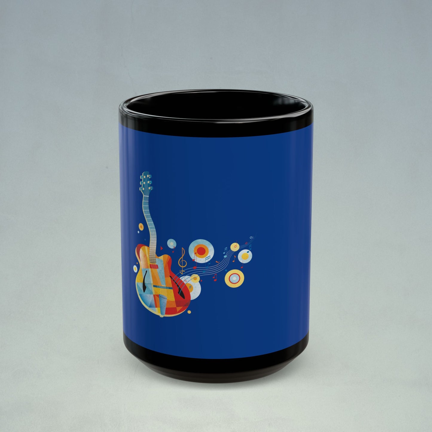 Jazz Guitar Black Mug (11oz, 15oz)