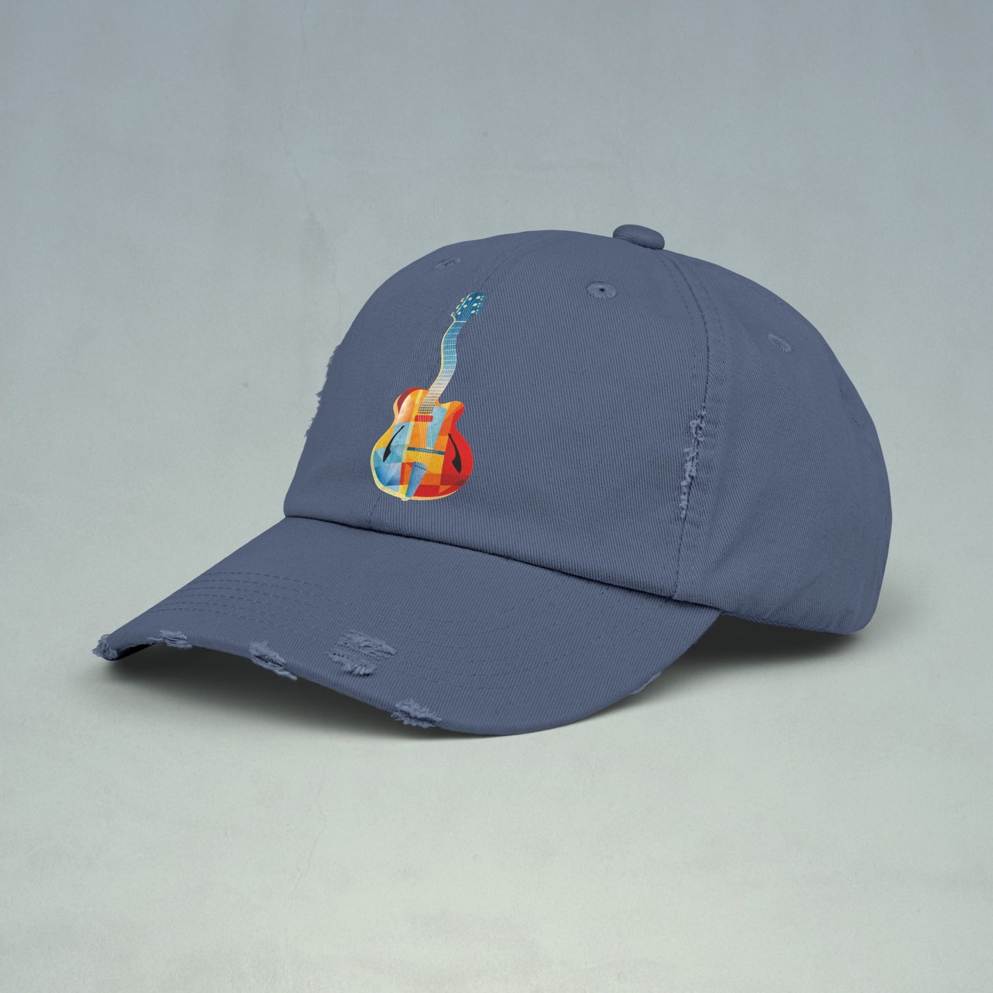 Jazz Guitar Unisex Distressed Cap