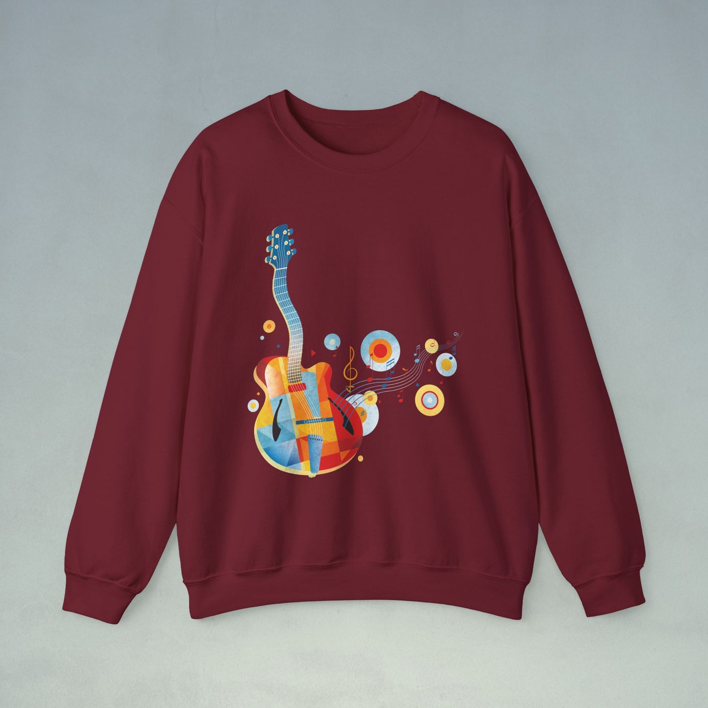 Jazz Guitar Unisex Heavy Blend™ Crewneck Sweatshirt