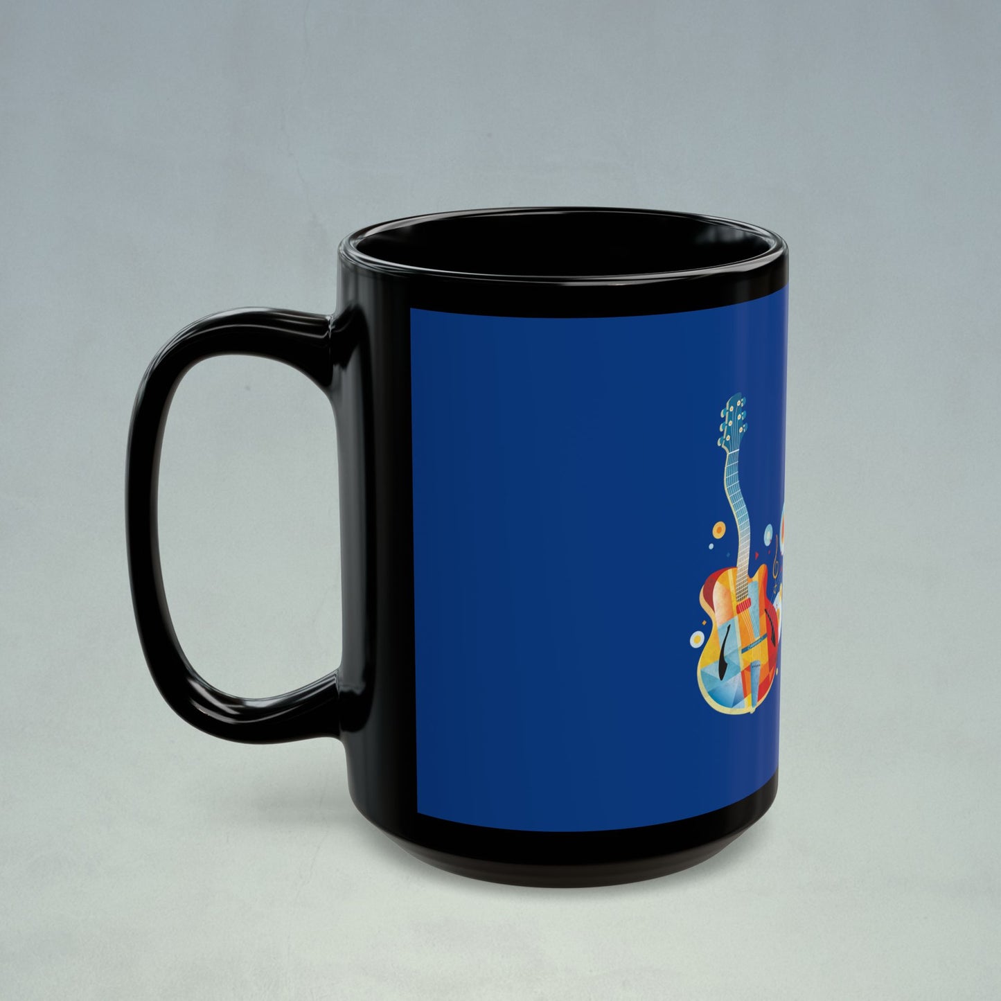 Jazz Guitar Black Mug (11oz, 15oz)