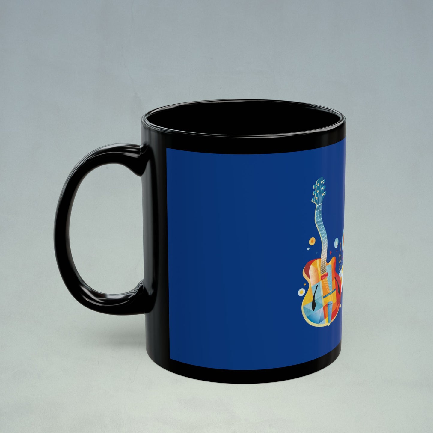 Jazz Guitar Black Mug (11oz, 15oz)