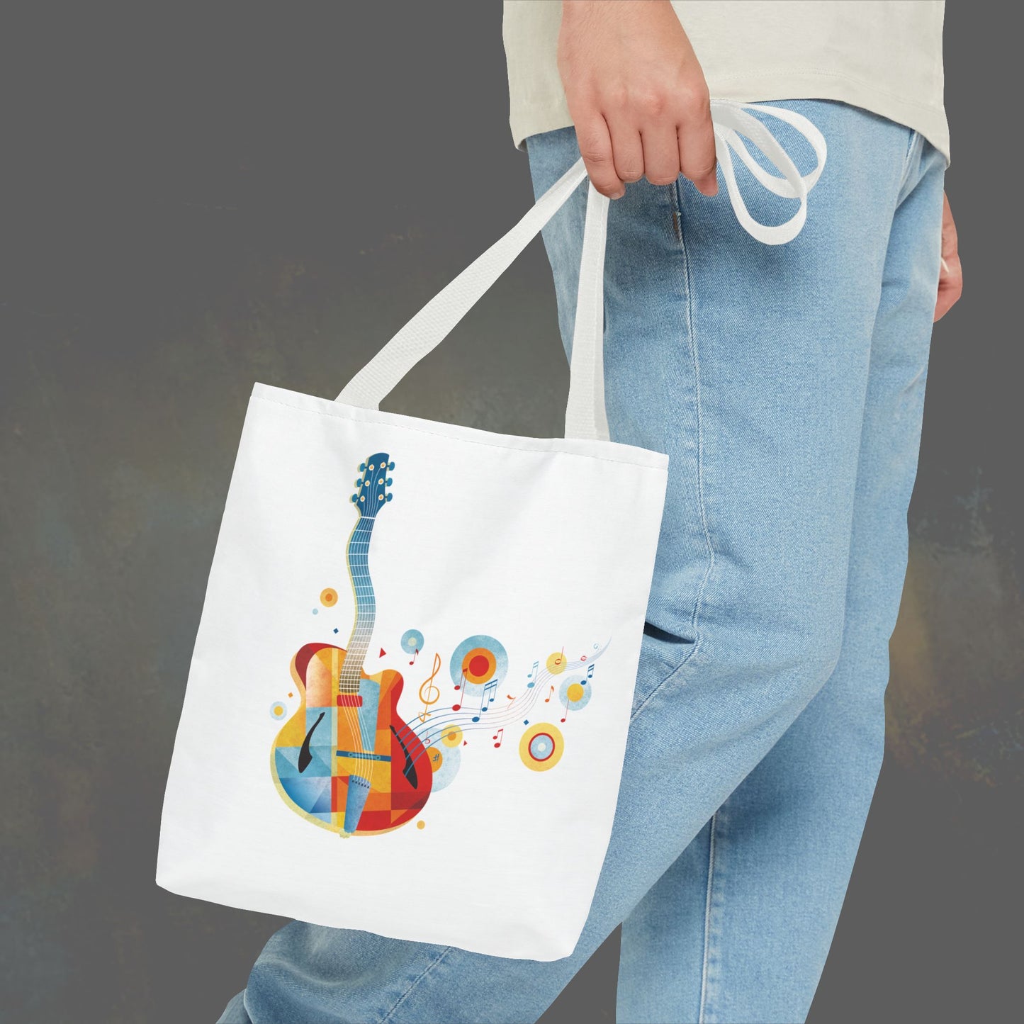 Jazz Guitar Tote Bag