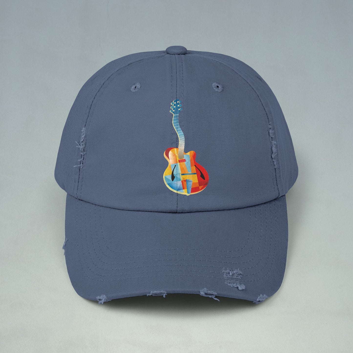 Jazz Guitar Unisex Distressed Cap