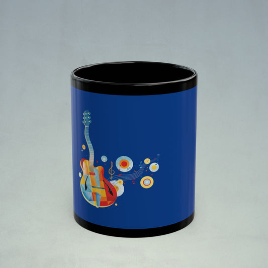 Jazz Guitar Black Mug (11oz, 15oz)