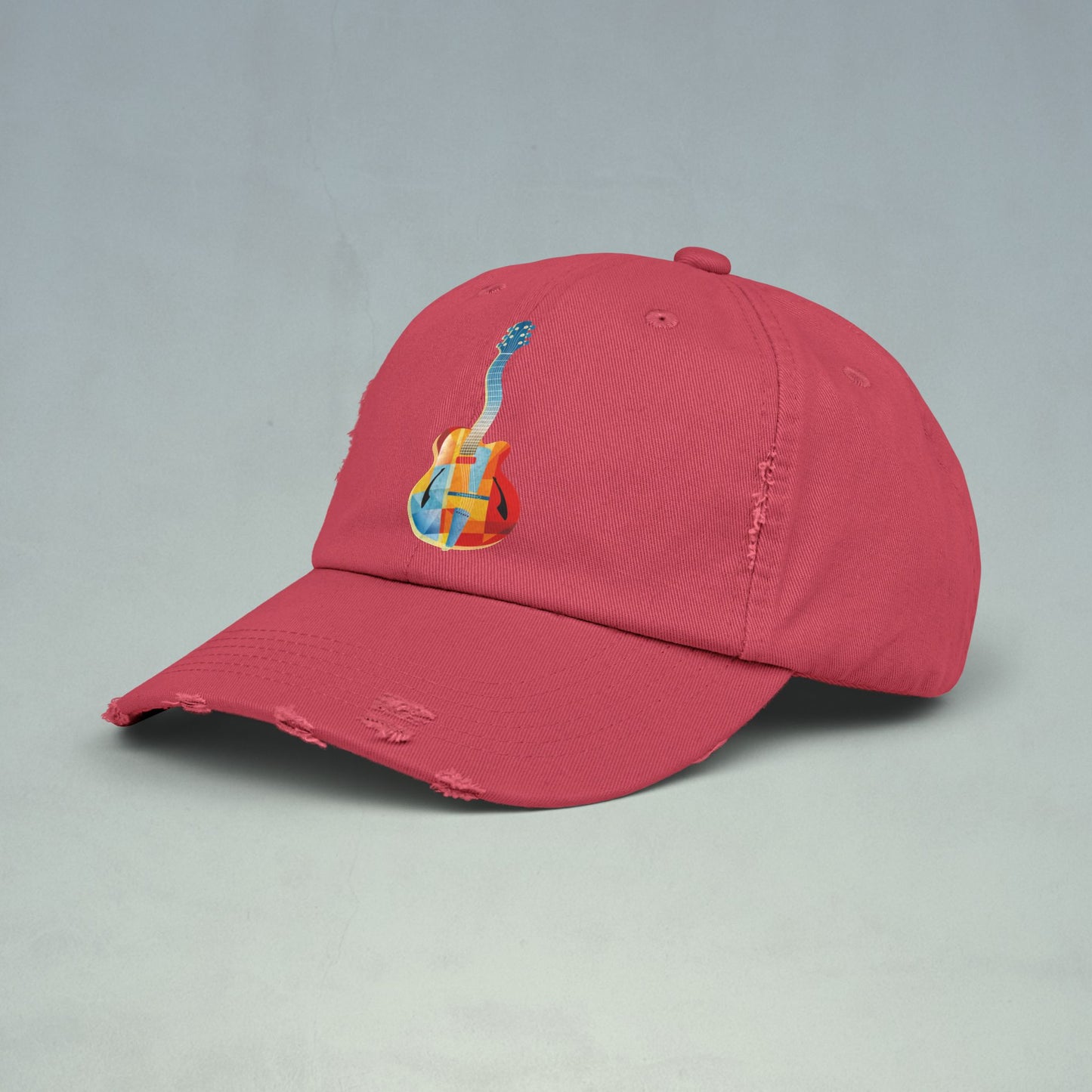 Jazz Guitar Unisex Distressed Cap